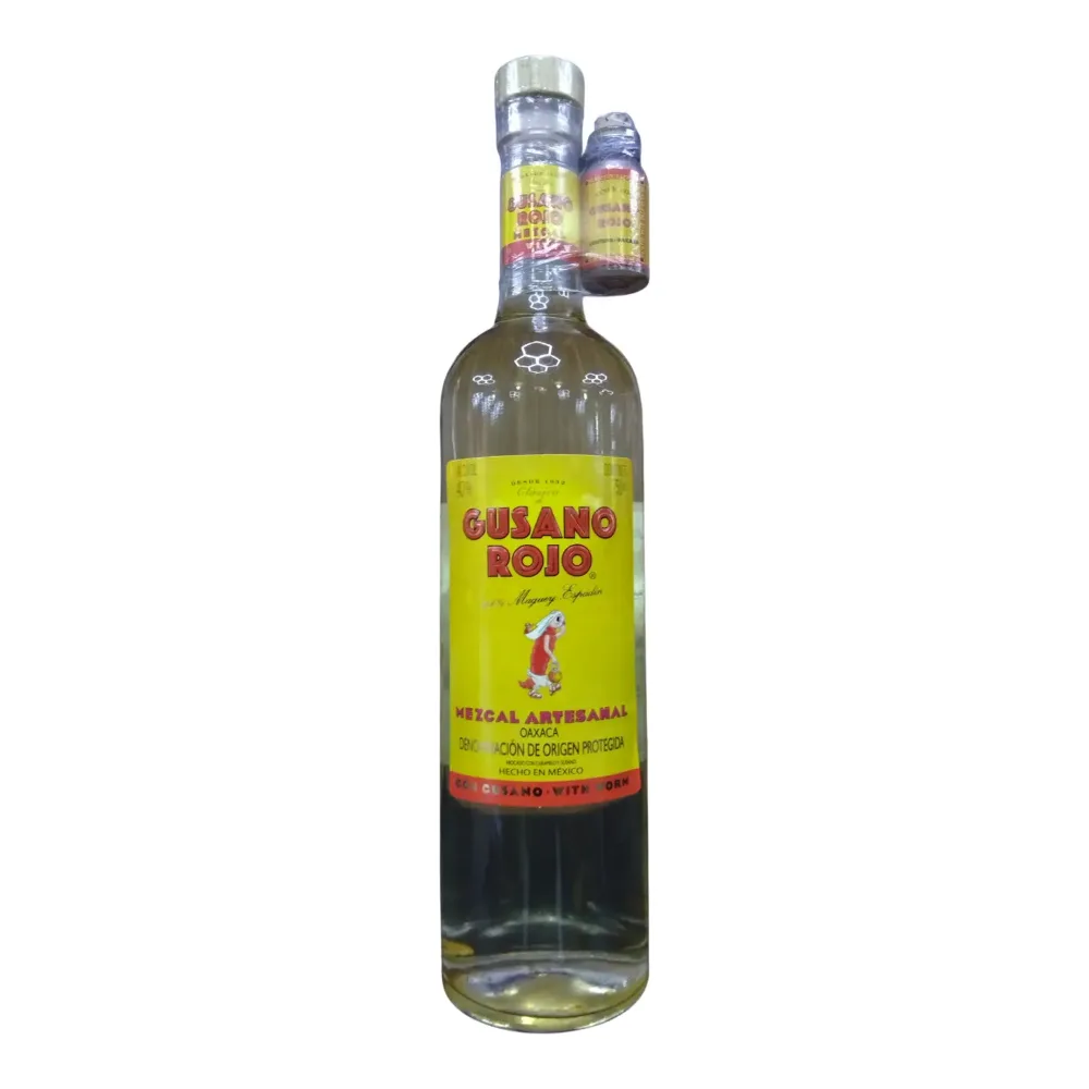 7501021510156 GUSANO ROJO MEZCAL W/WORM 750ML - Image 1