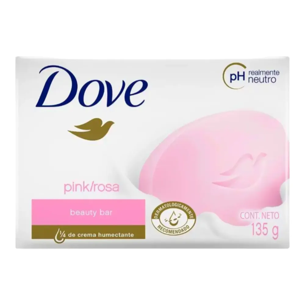 7501056349288 DOVE PINK BAR 135G - Image 1
