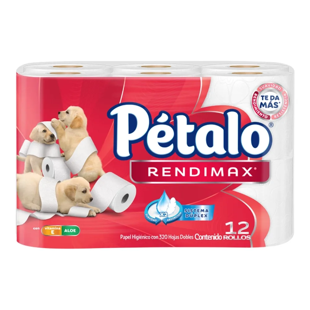 7501943458451 PETALO BATH TISSUE 12 DBL ROLL - Image 1