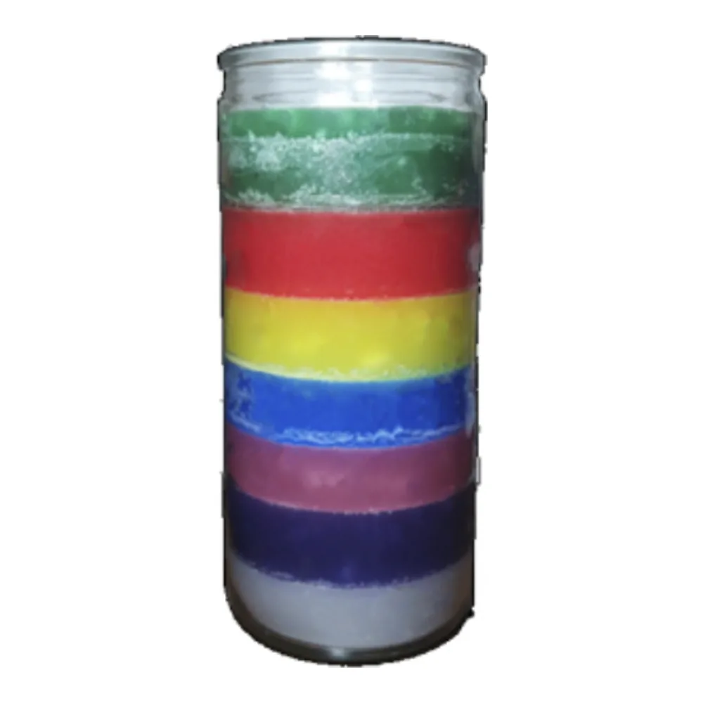 7506196250135 CANDLE - 7 COLORS SUPER JUMBO 14 DAY - Image 1