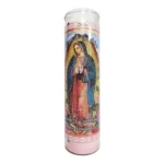 CANDLES VIRGEN GUADALUPE PINK