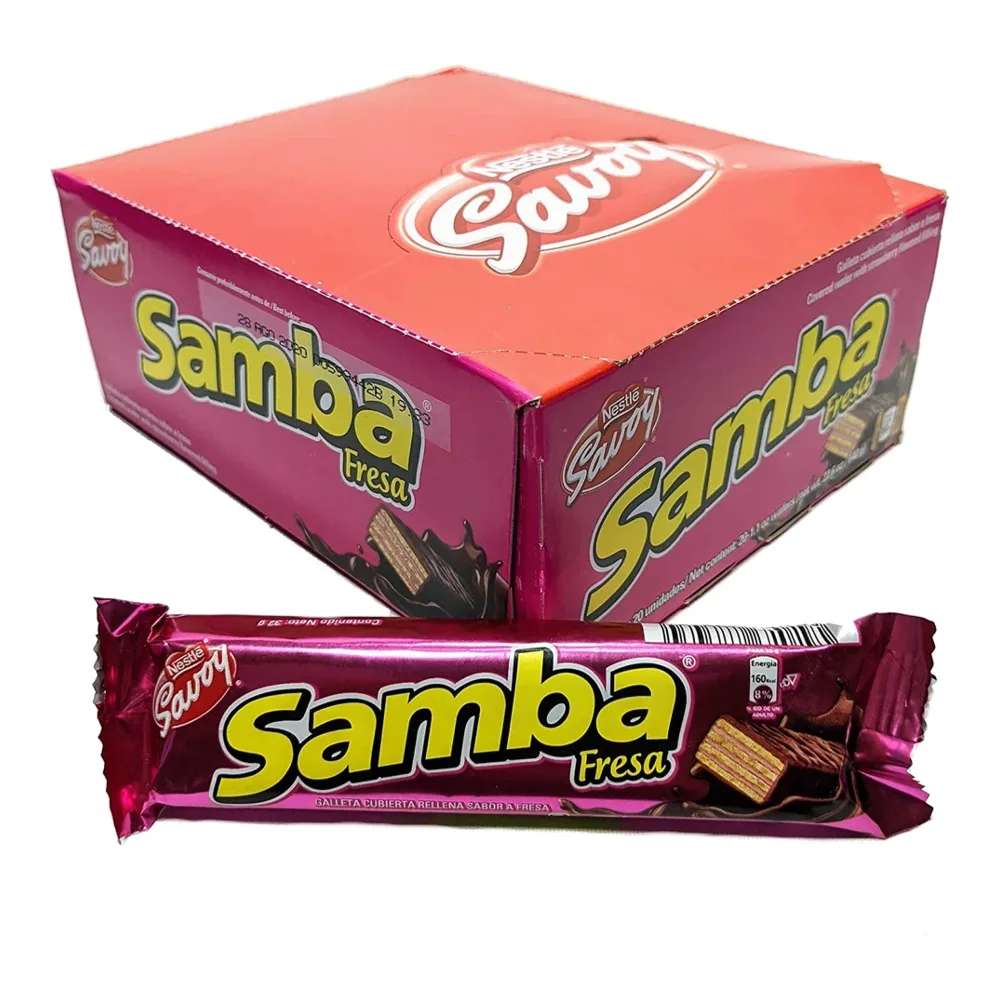 7591016173435 NESTLE SAMBA WAFER FRESA 22.6Z - Image 1