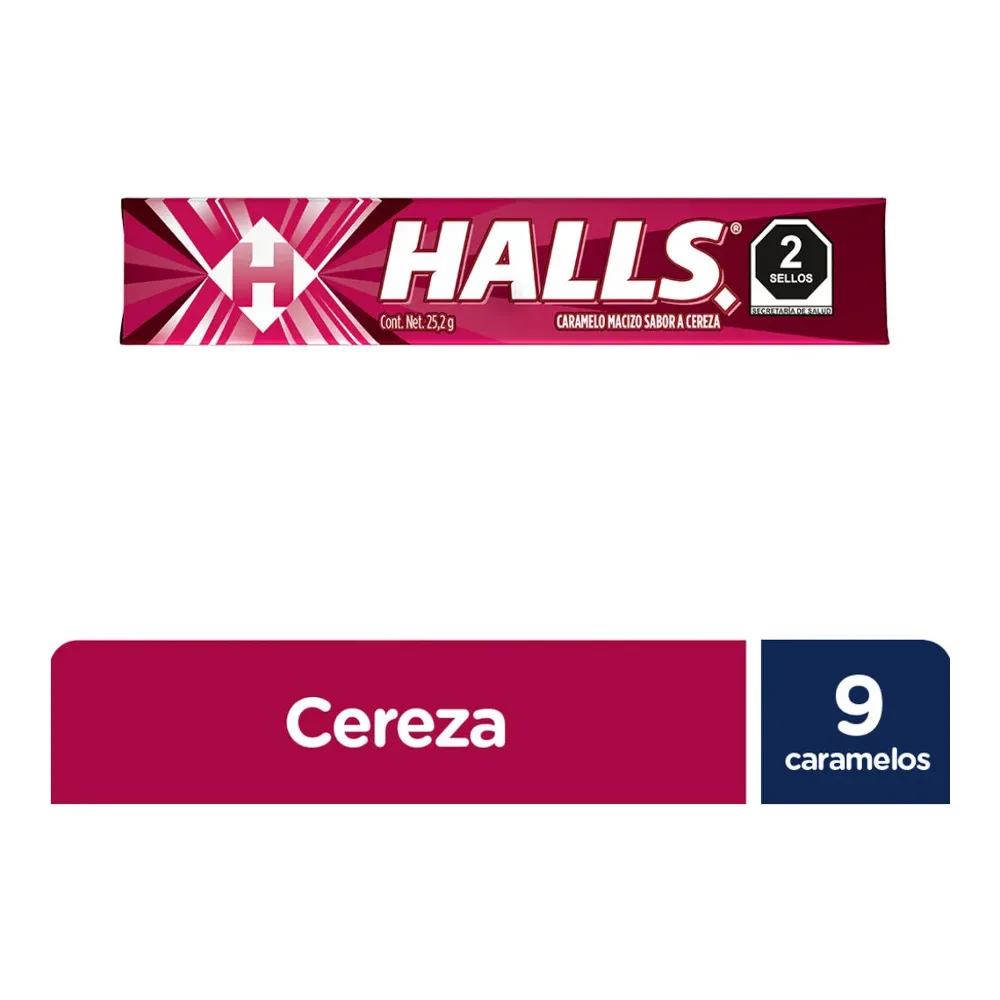 7622210267825 HALLS CEREZA DROPS 9CT - Image 1