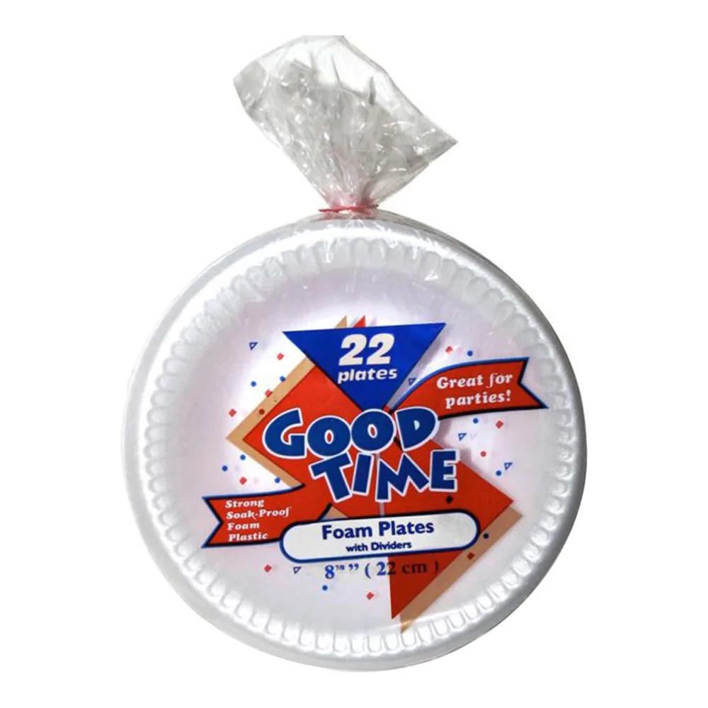 764053428319 GOOD TIME 8 7/8" FOAM PLATES 22CT - Image 1