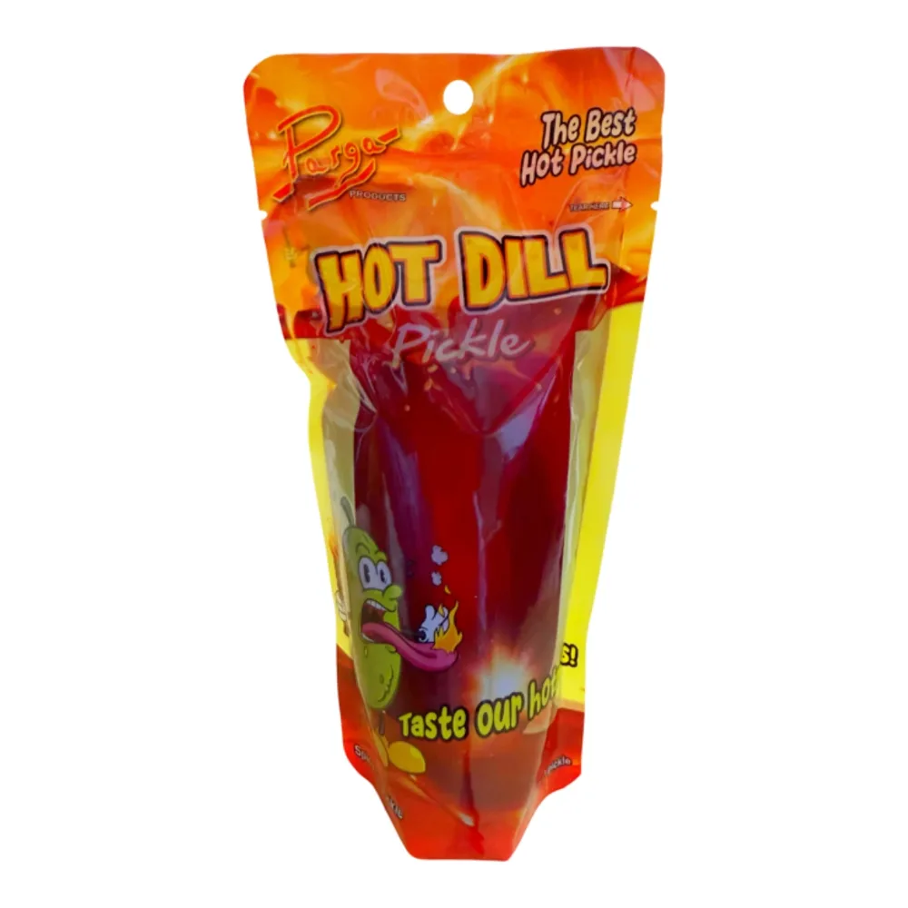 765464512581 PARGA HOT DILL PICKLE 10Z - Image 1