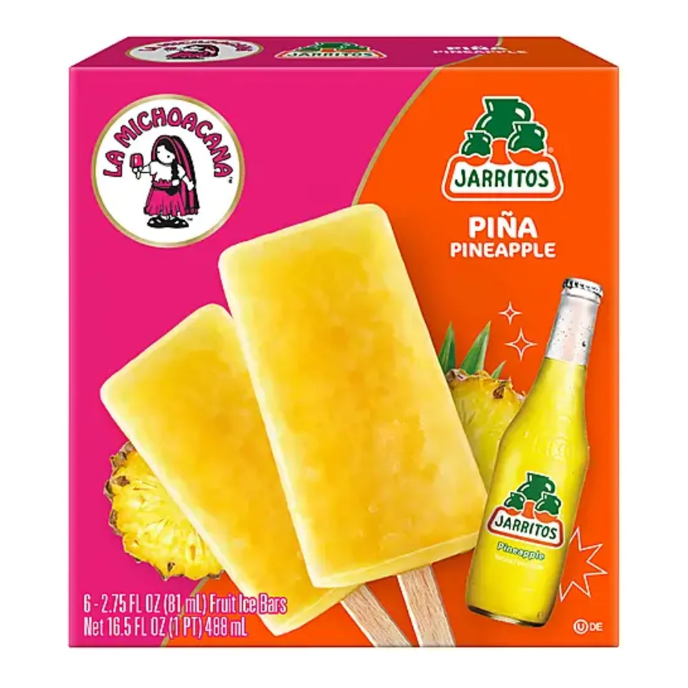 767778051251 MICHOACANA JARRITOS PINA POPS 6CT - Image 1