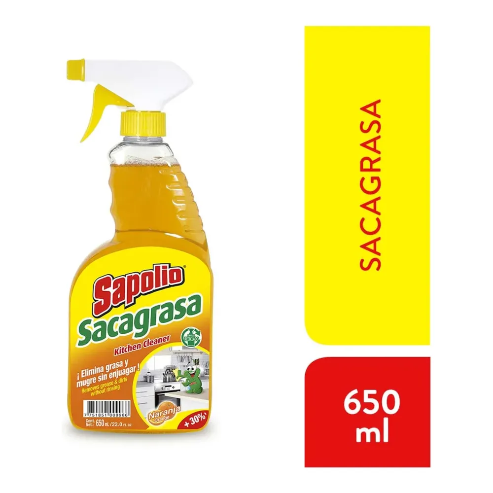 7751851009966 SAPOLIO SACAGRASA LQ NARANJA 650ml - Image 1