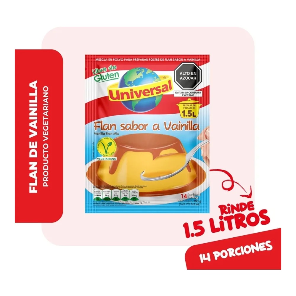 7752230001885 UNIVERSAL FLAN SABOR A VAINILLA 5Z - Image 1