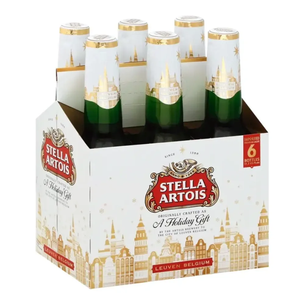 786150000014 STELLA ARTOIS BOTTLES 11.2Z/6PK - Image 1