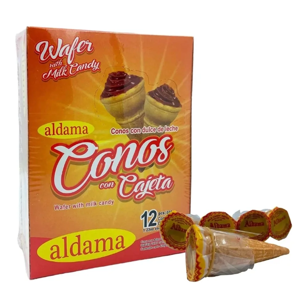792250101957 ALDAMA CONO DULCE DE LECHE 12PK - Image 1