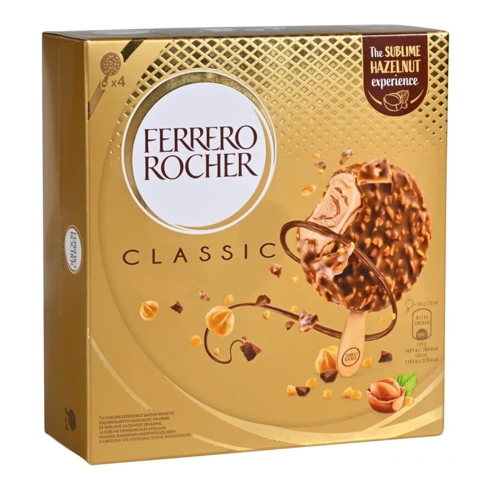8000500363539 FERRERO ROCHER CHOC ICE CREAM 4PK - Image 1