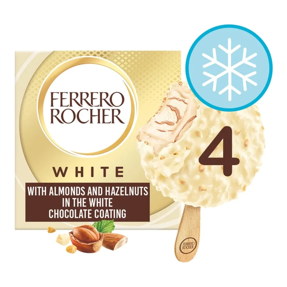 8000500396438 FERRERO WHITE CHOCOLATE 4PK - Image 1