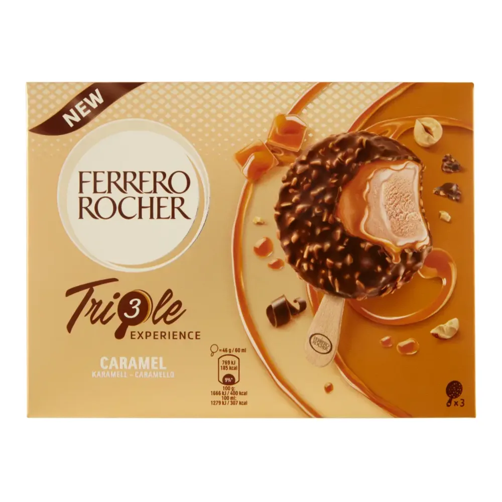 8000500406267 FERRERO ROCHER TRIPLE CARAMEL 3PK - Image 1