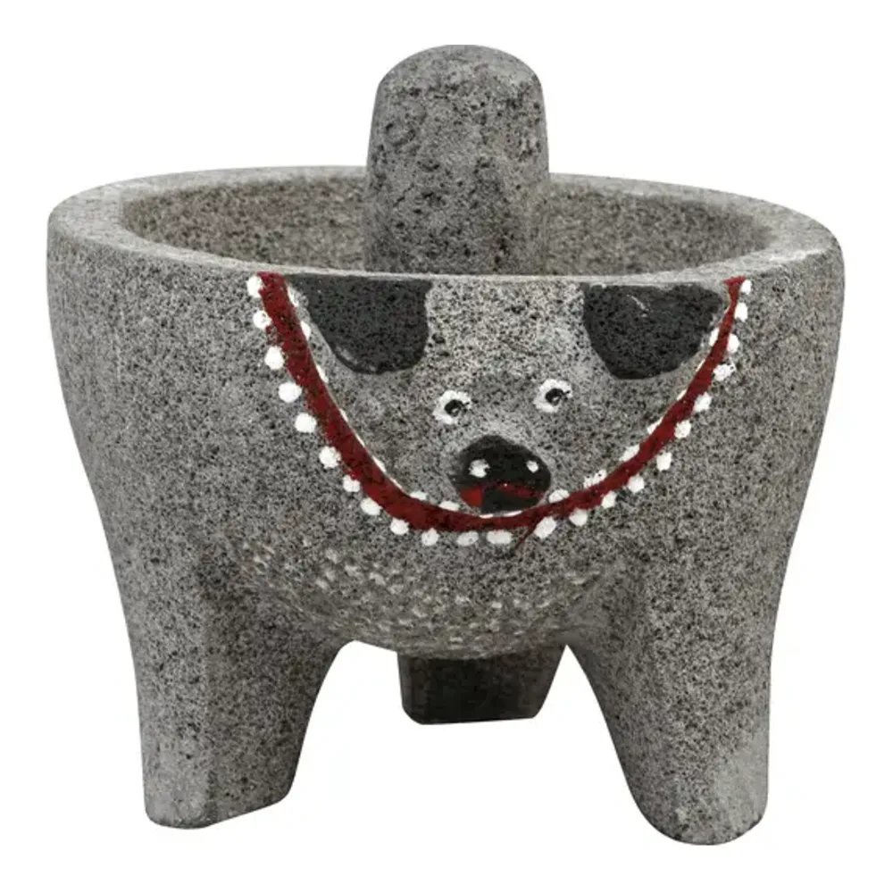 805541400032 MOLCAJETE PIEDRA - PIG HEAD 8" - Image 1