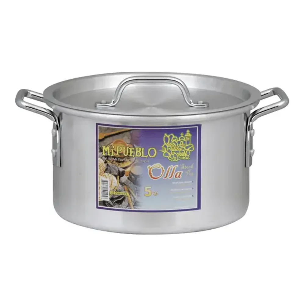 805541442056 PUEBLO ALUMINUM STOCK POT 5QT - Image 1