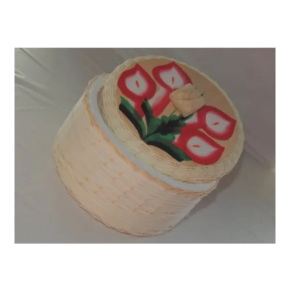 805541600111 WEAVED WICKER TORTILLA HOLDER LRG - Image 1