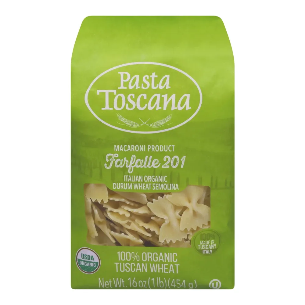 810013200324 PASTA TOSCANA ORG FARFALLE 16Z - Image 1
