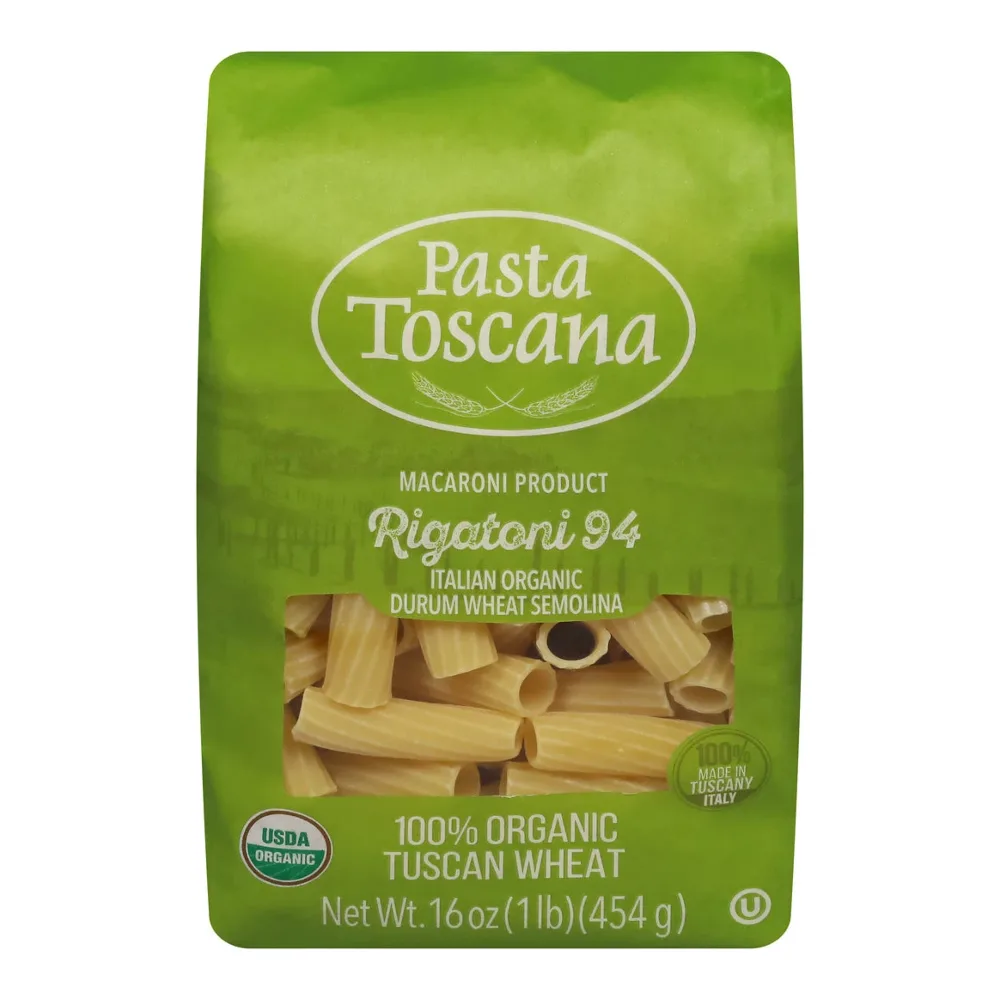 810013200331 PASTA TOSCANA ORG RIGATONI 16Z - Image 1