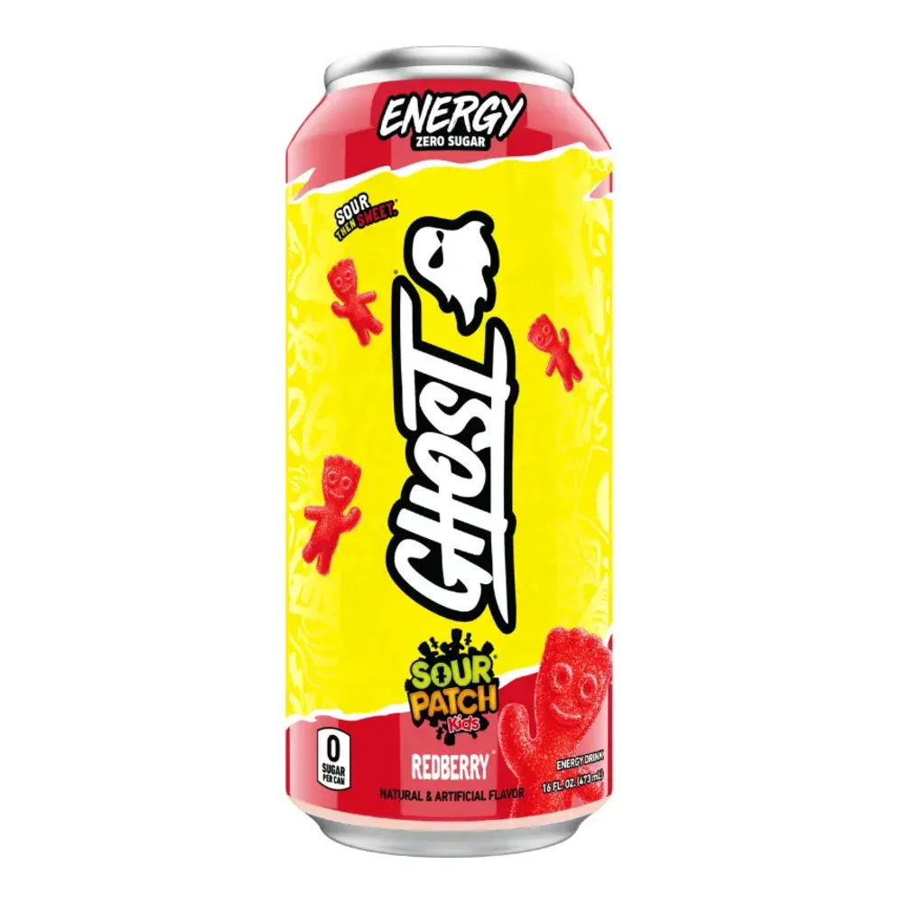 810028293298 GHOST ENERGY SOUR PATCH RED BERRY 16Z - Image 1