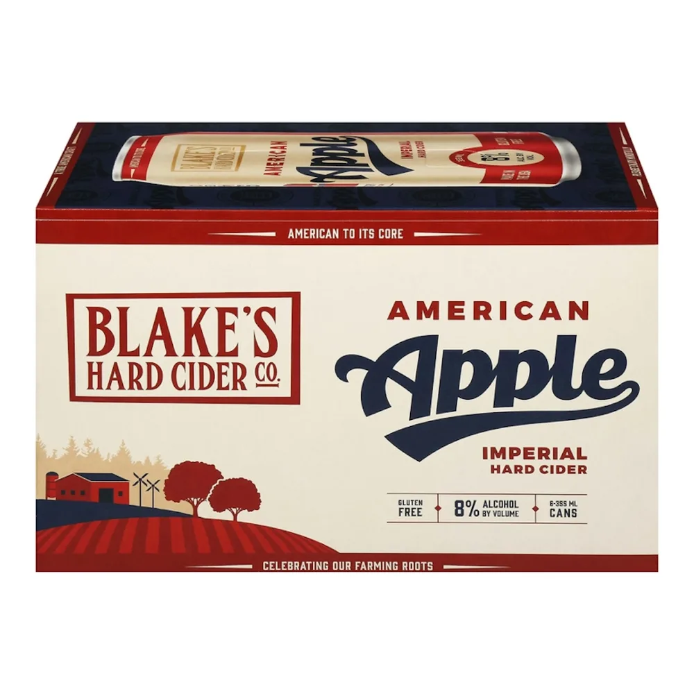 810061350248 BLAKES HARD CIDER AMER APPLE 12Z/6PK - Image 1