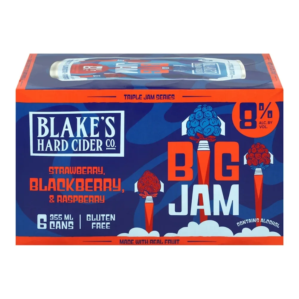 810061350934 BLAKES HARD CIDER BIG JAM 8% AL 355 ML 6PK - Image 1