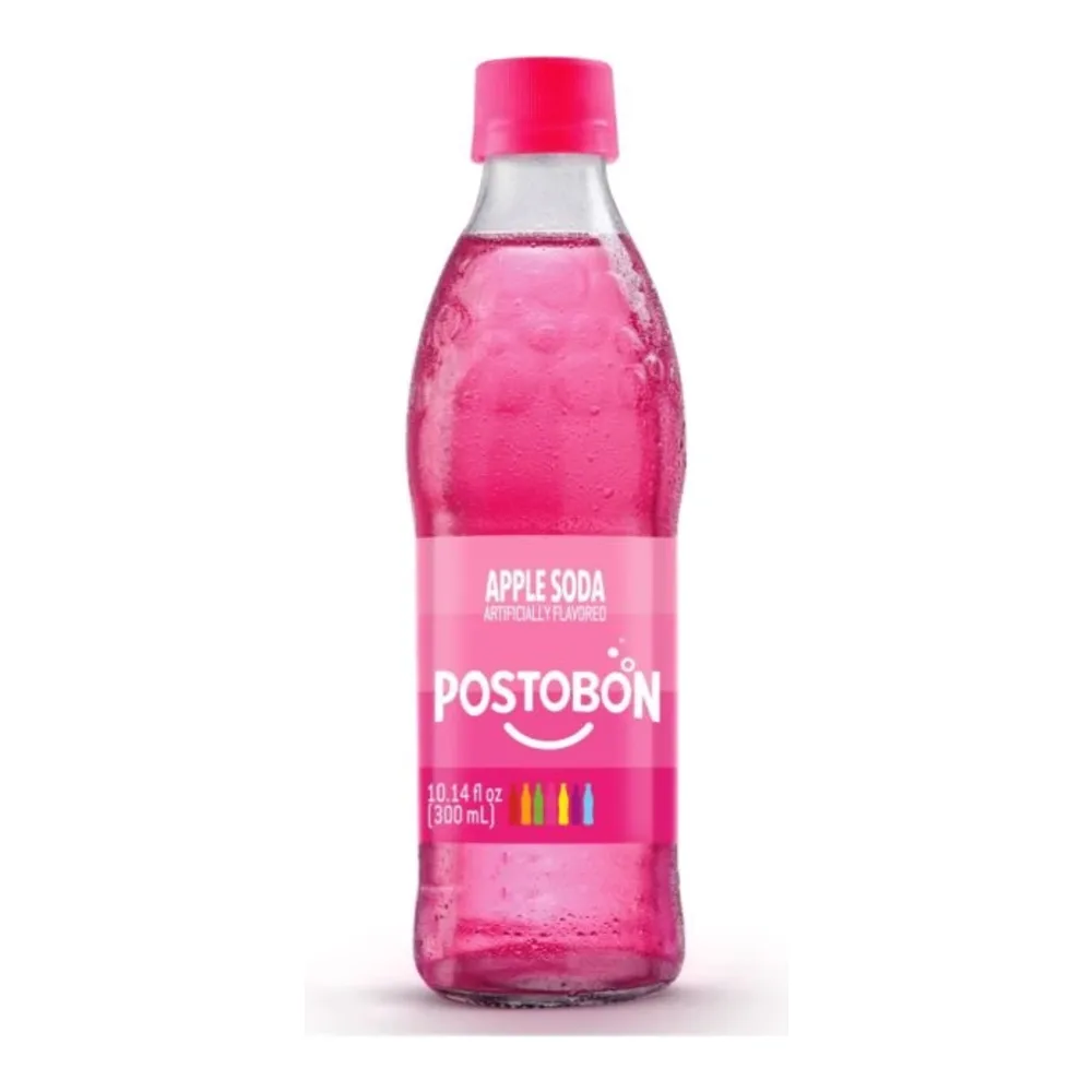 810184900054 POSTOBON APPLE SODA GLASS 10Z - Image 1