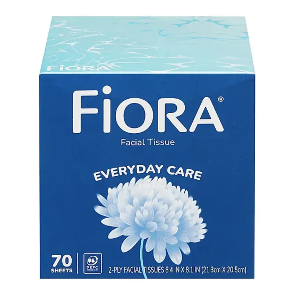810326015073 FIORA FACIAL TISSUE CUBE 70CT - Image 1