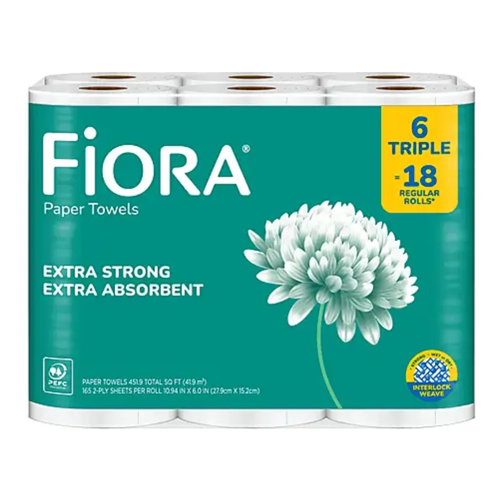 810326015349 FIORA TRPL KITCHEN TOWEL 6RL - Image 1