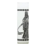 CANDLE - ST JUDE MUERTE WHT