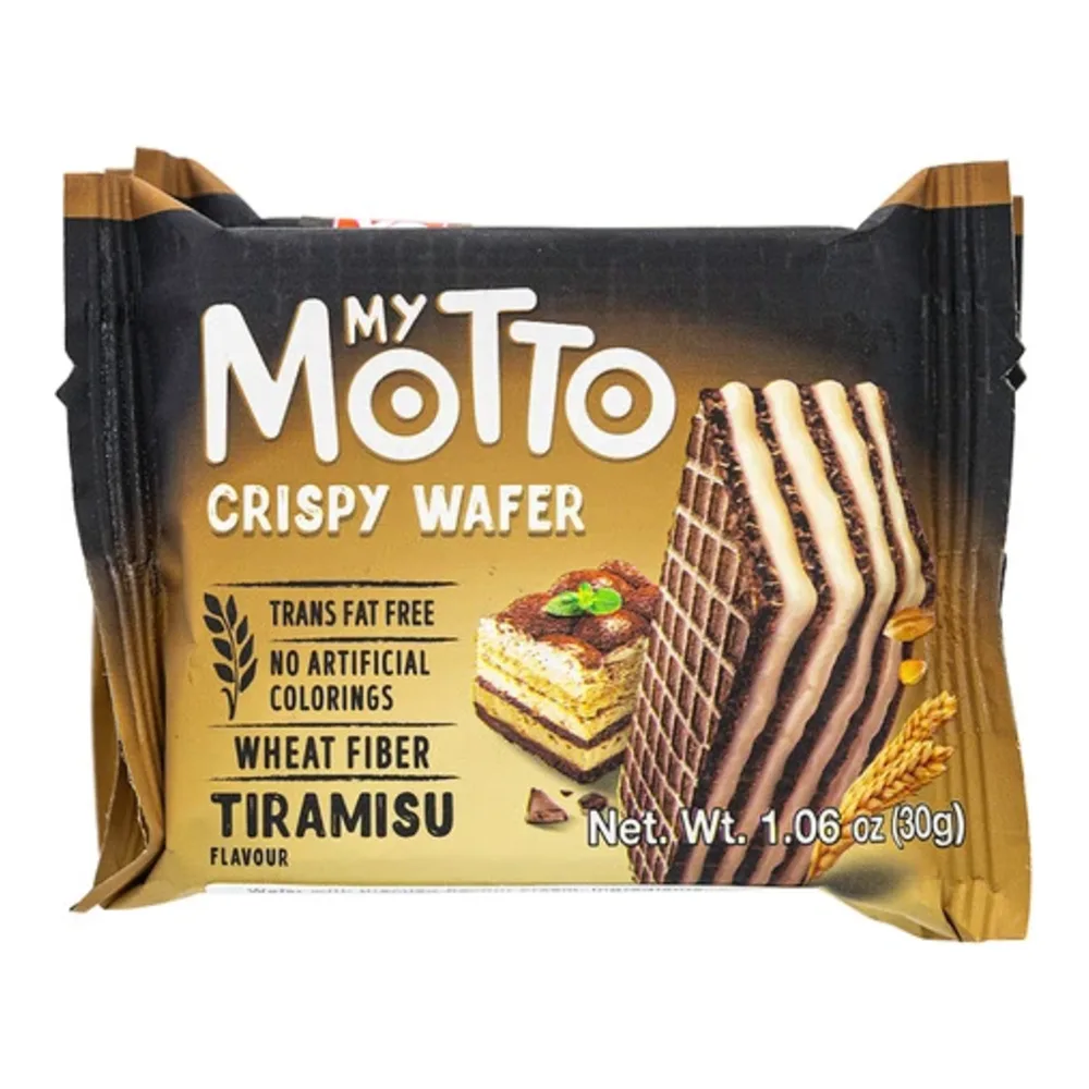 812820022991 MY MOTTO CRISPY WAFER TIRAMISU 3Z - Image 1