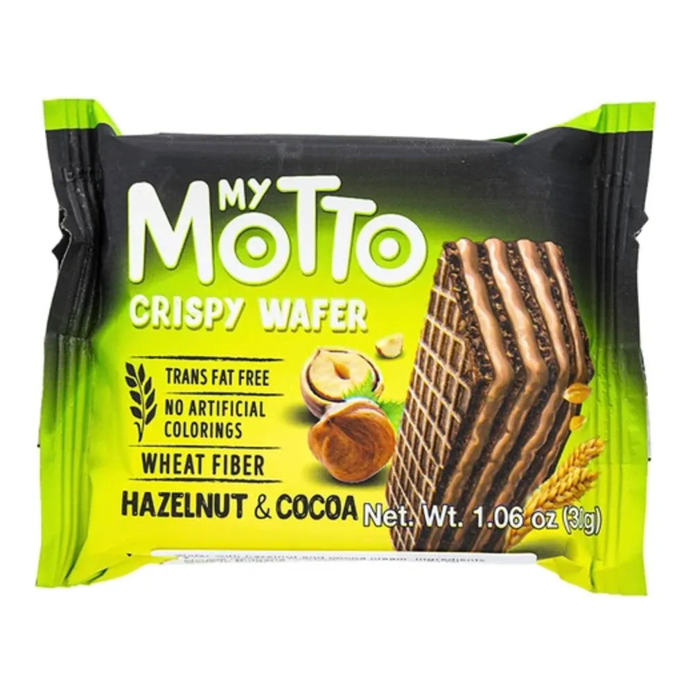 812820023004 MY MOTTO CRISPY WAFER HAZELNUT 3Z - Image 1