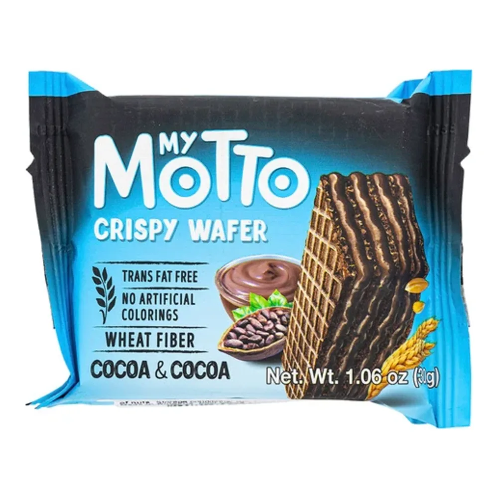 812820023011 MY MOTTO CRISPY WAFER COCOA 3Z - Image 1