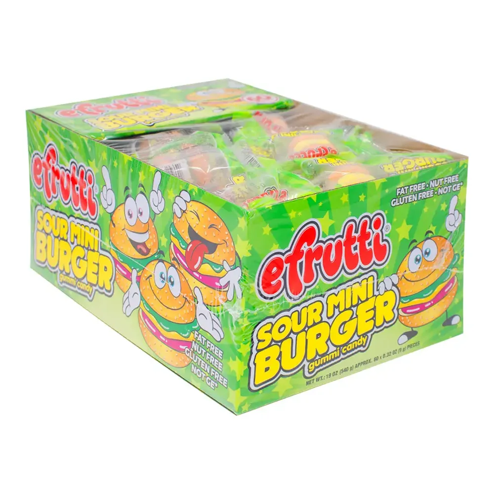 813805005121 EFRUTTI SOUR MINI BURGER 1CT - Image 1