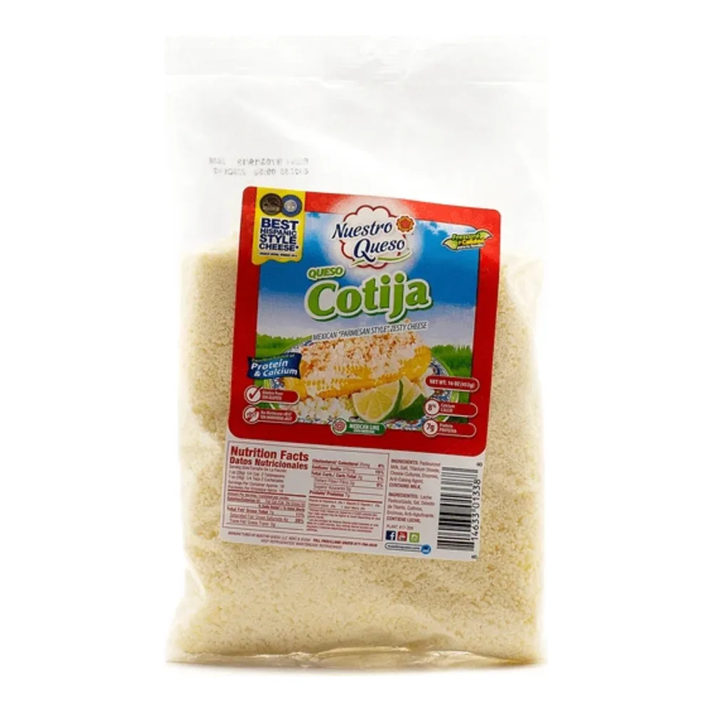 814633013388 NUESTRA COSINA QUESO COTIJA MOLIDA 16Z - Image 1