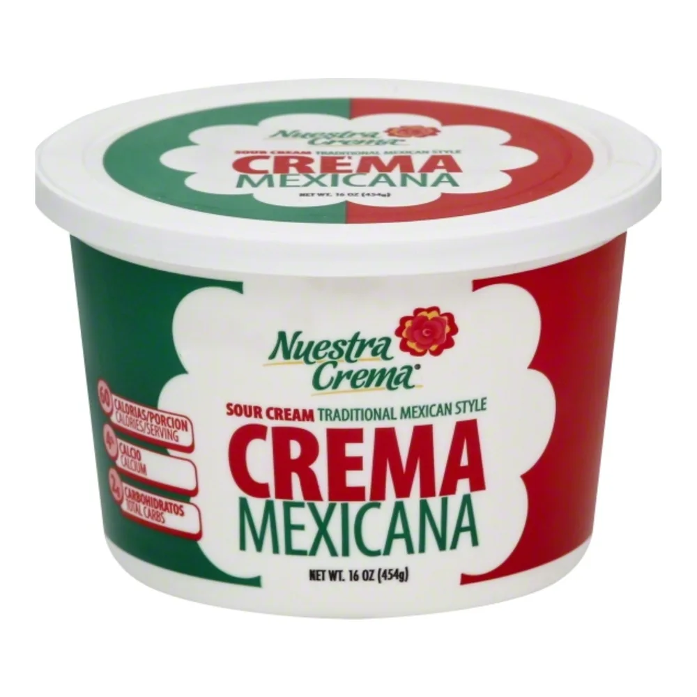 814633015917 NUESTRO CREMA MEX WHITE TUB 16Z - Image 1