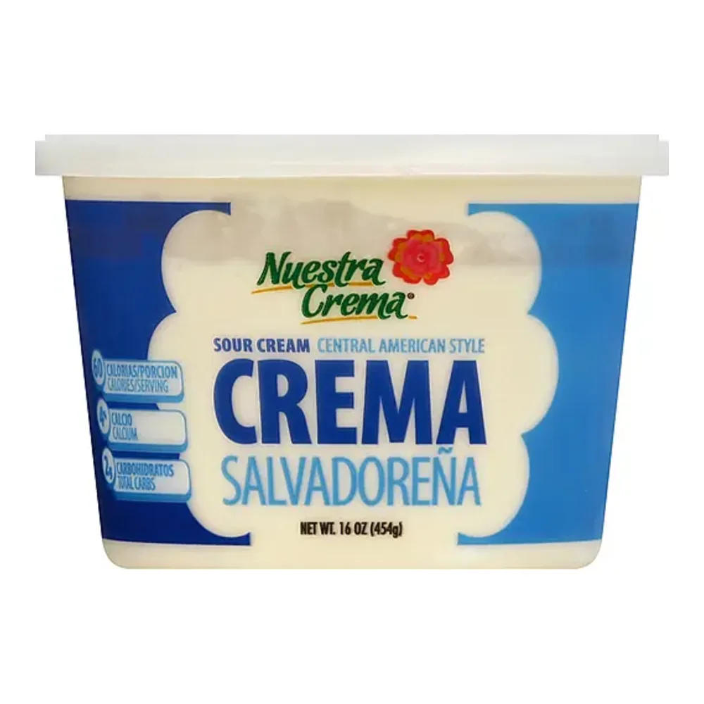 814633015955 NUESTRO CREMA SALVADORENA CLEAR TUB 16Z - Image 1