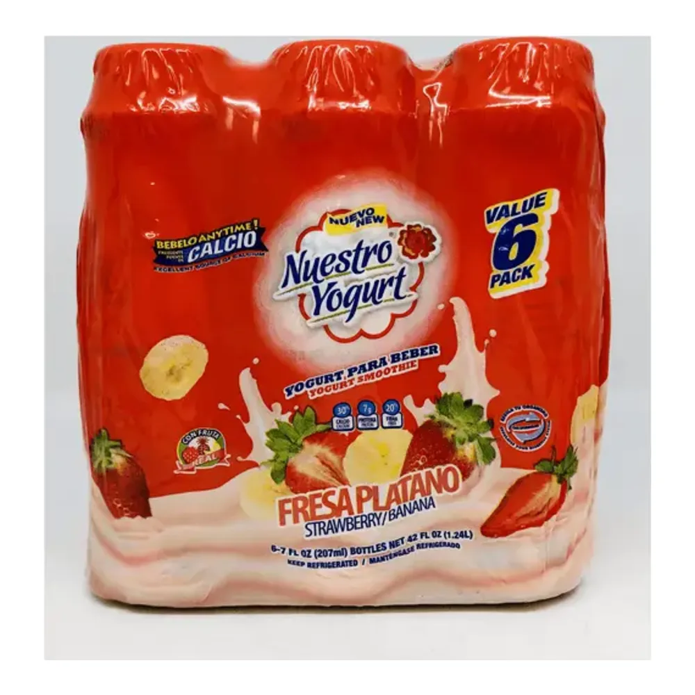 814633018116 NUESTRO SMOOTHIE FRESA/BAN 7Z/6PK - Image 1