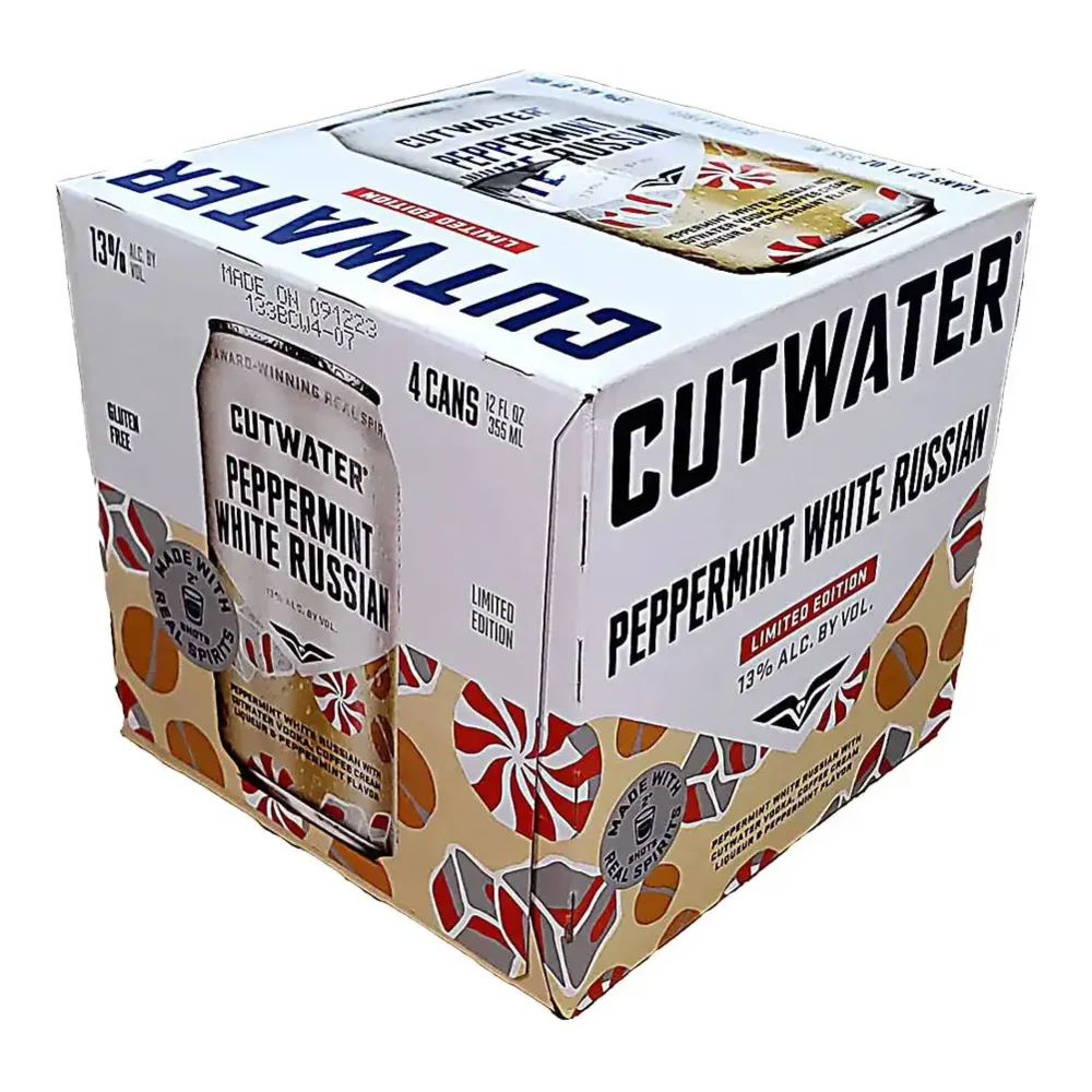 816751023966 CUTWATER PEPPERMINT 12Z/4PK - Image 1