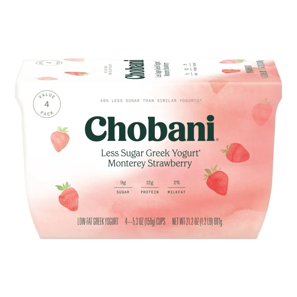 818290011923 CHOBANI LS STRAWBERY 4PK - Image 1
