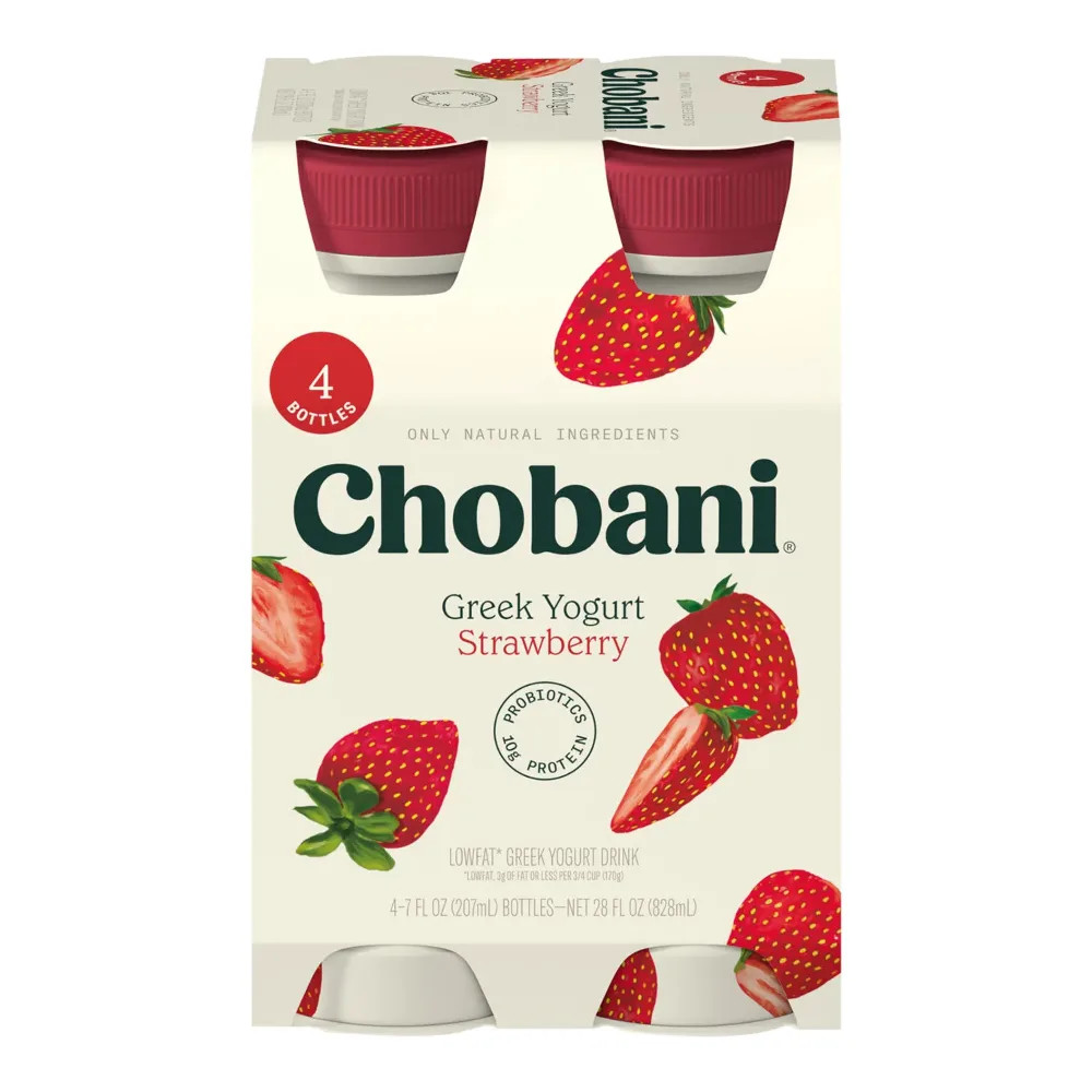 818290019707 CHOBANI DRINK STRAWBRY 4PK - Image 1