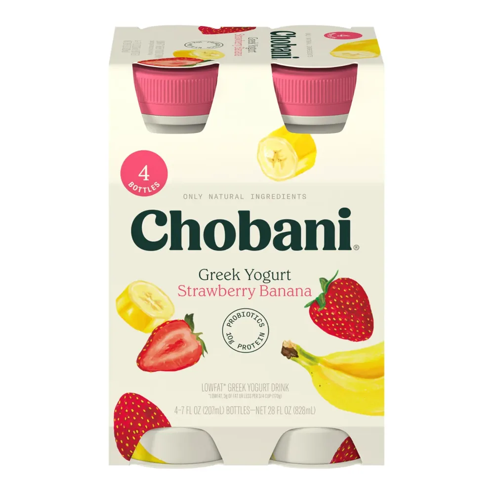 818290019714 CHOBANI DRINK STRBRY BANANA 4PK - Image 1