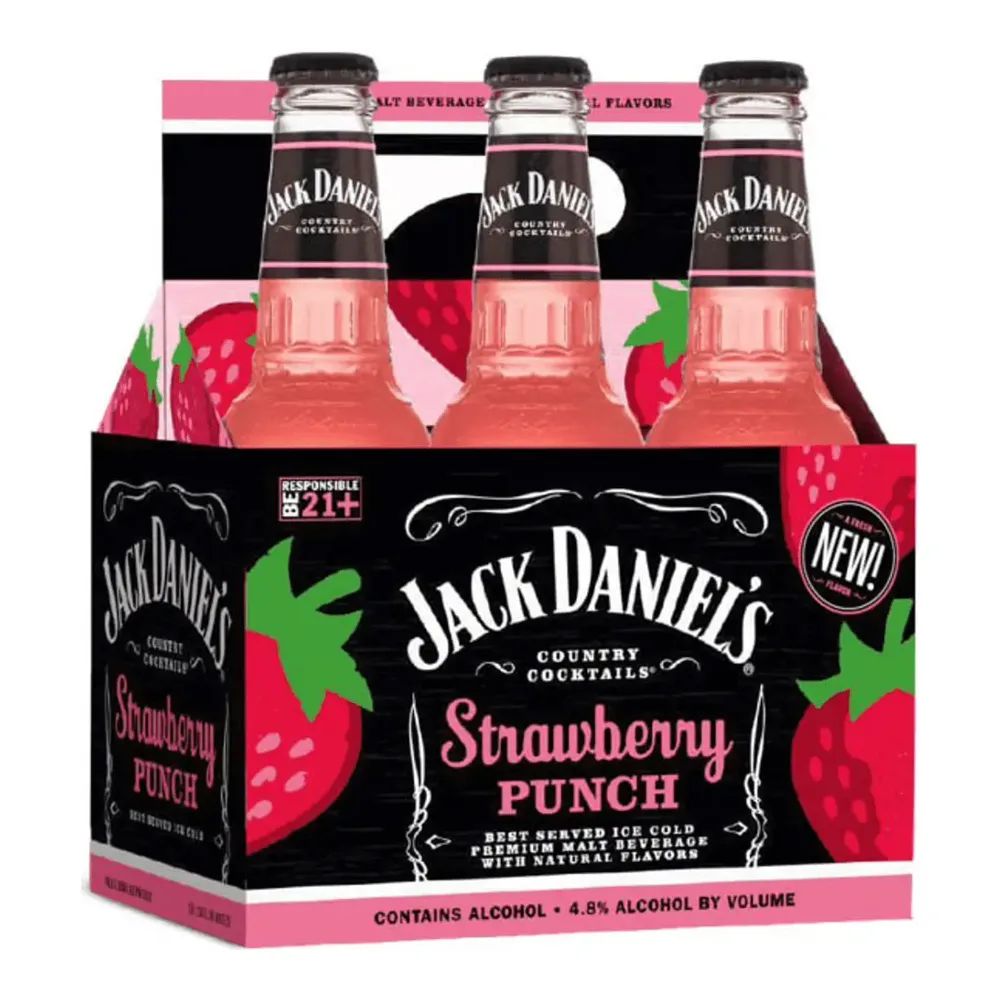 840245600449 JDC STRAWBERRY PUNCH 10Z/6PK - Image 1