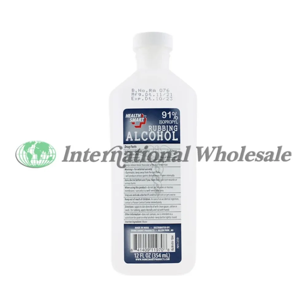 841409119708 RUBBING ALCOHOL 91% ISOPROPYL 12Z - Image 1
