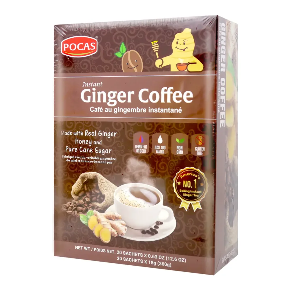 850016330192 POCAS GINGER COFFE TEA 20CT - Image 1
