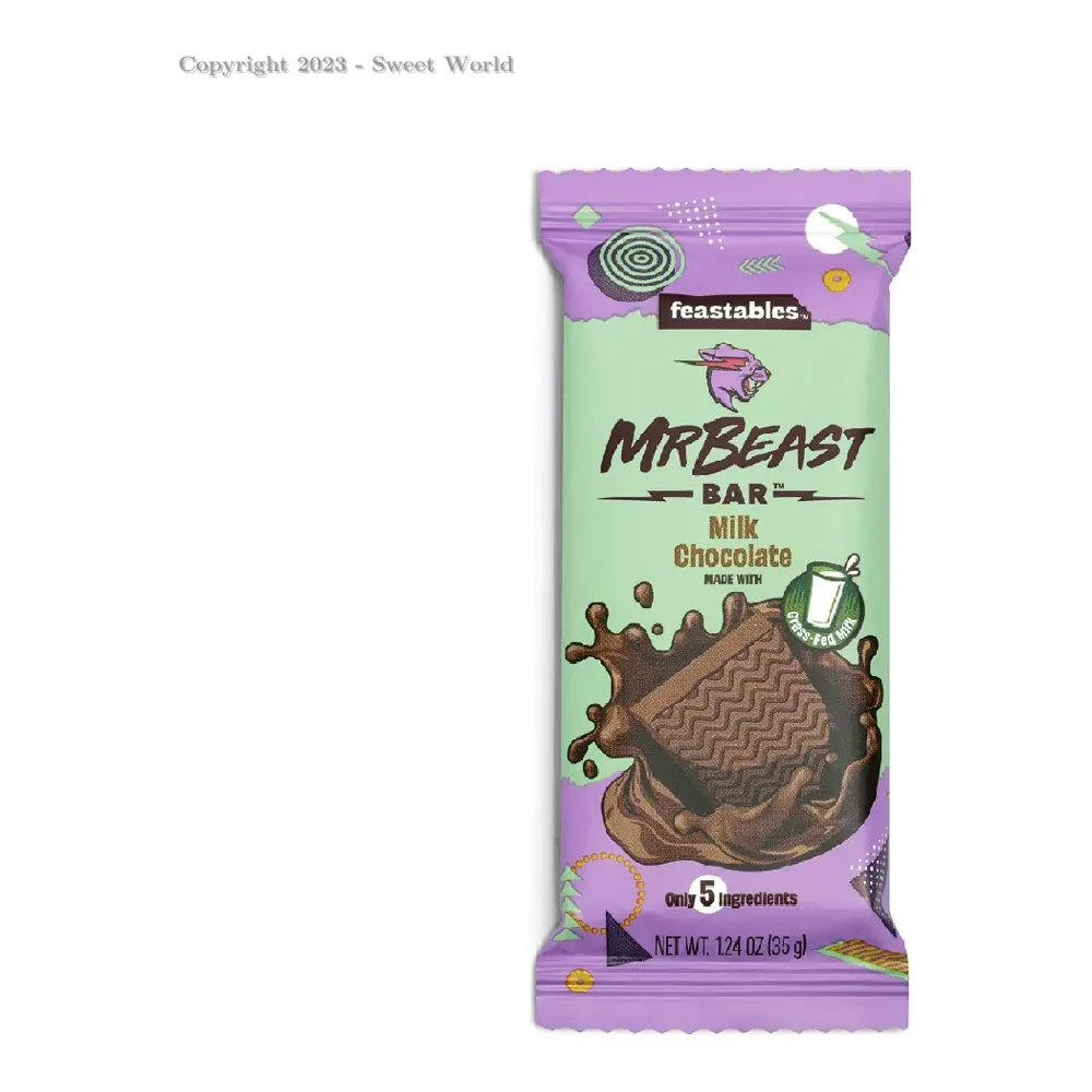 850027880174 MR BEAST FEASTABLES MILK CHOCOLATE 1.24Z - Image 1