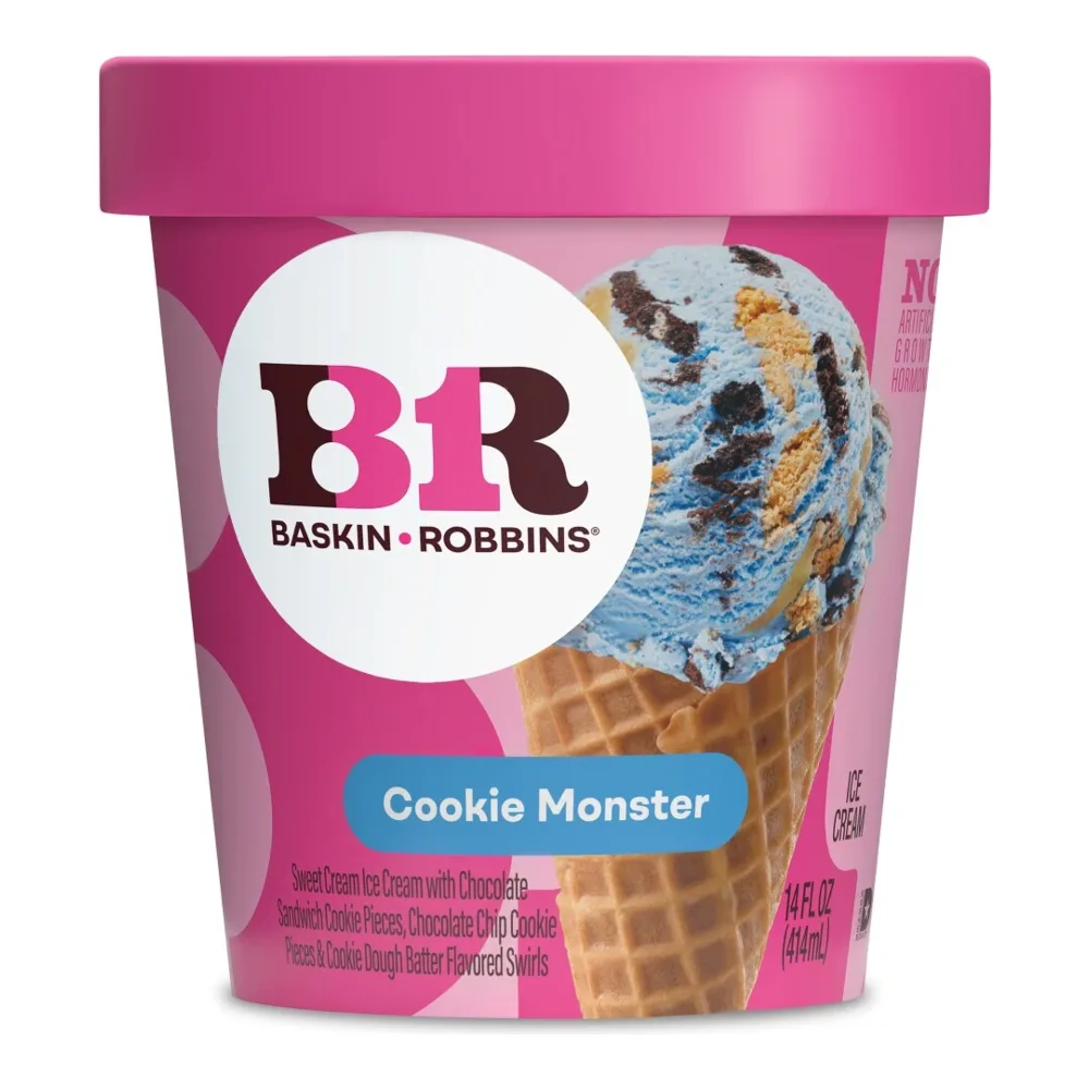 850055109018 BASKIN ROBBINS COOKIE MONSTER 14Z - Image 1
