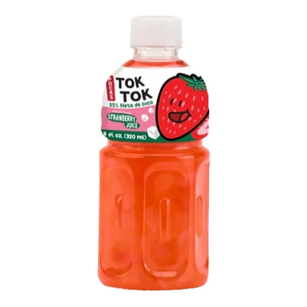 850058543376 TOKTOK STRAWBERRY JUICE 10Z - Image 1
