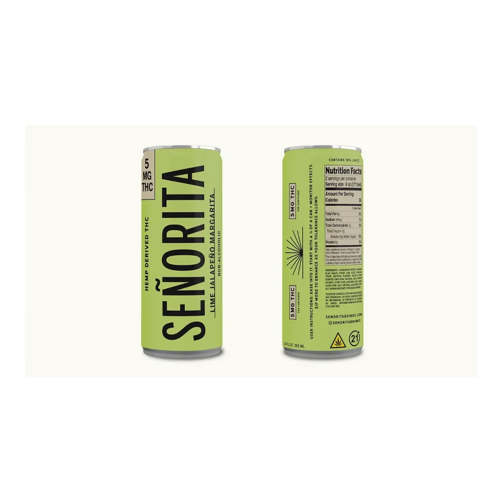 850072957111 SENORITA THC LIME 5MG 12Z/4PK - Image 1
