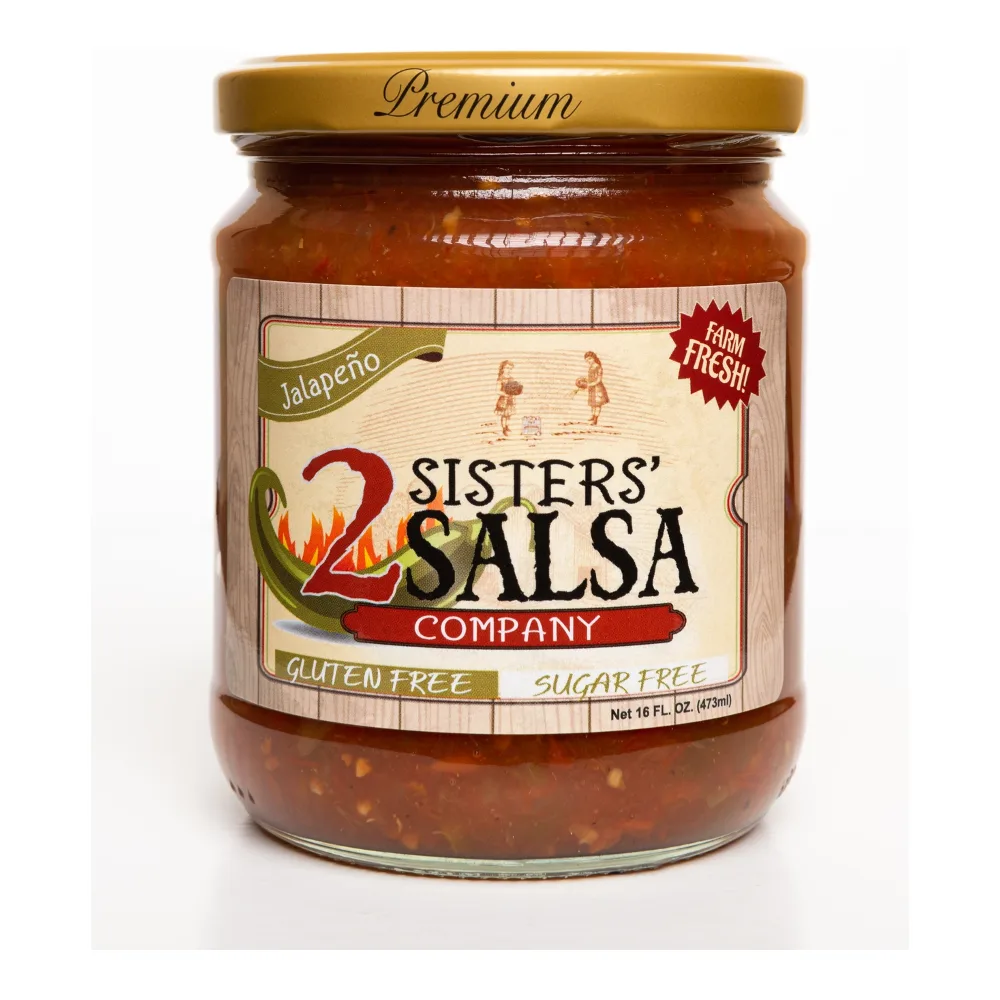 850871006041 TWO SIS JALAPENO SALSA 16Z - Image 1
