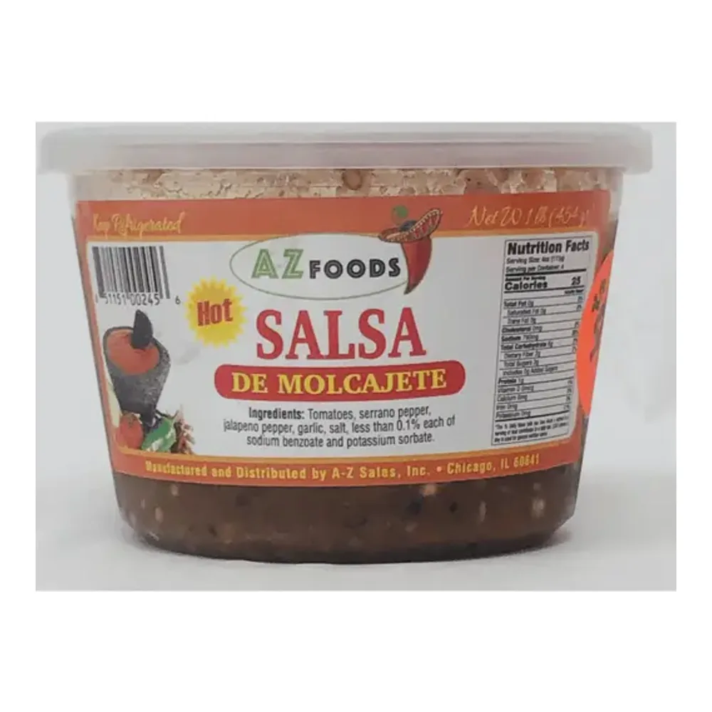 851151002456 A-Z SALSA DE MOLCAJETE 16Z - Image 1